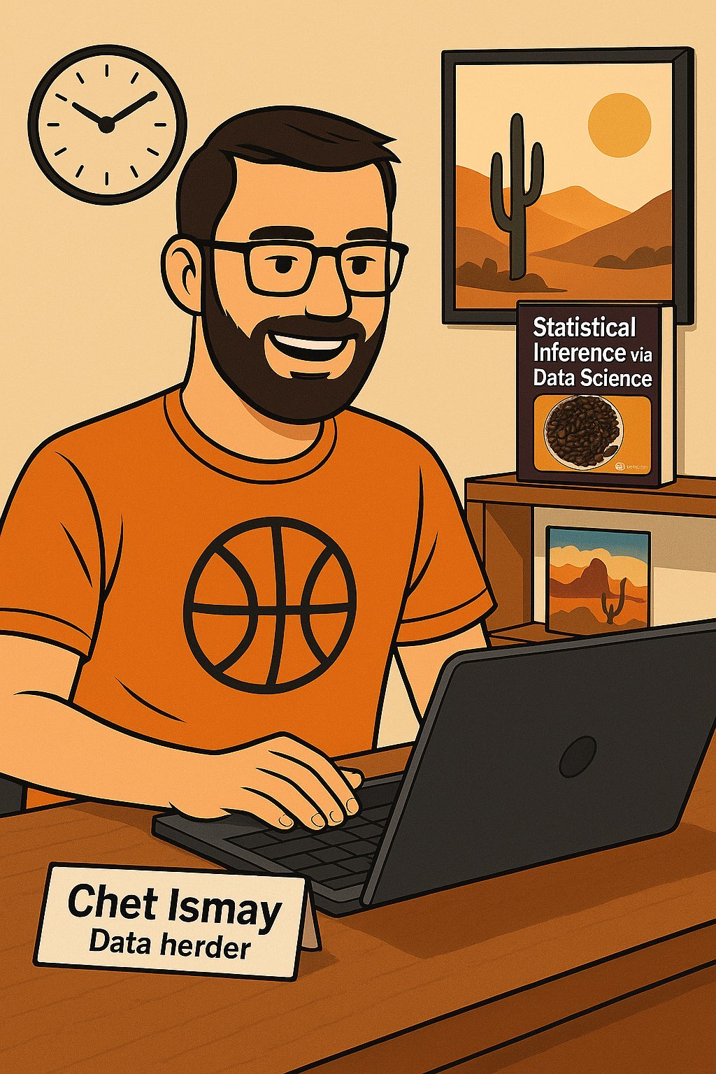 AI generated image showing my interests